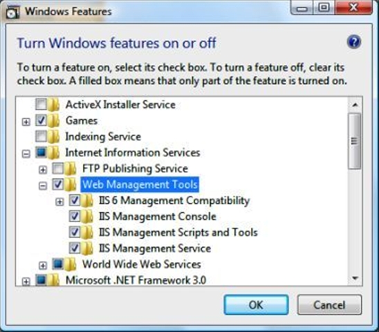 Microsoft Internet Information Services Vista